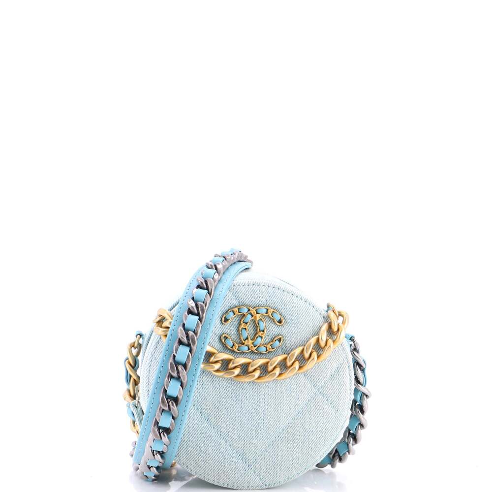 Chanel 19 Round Clutch With Chain #269856C26B